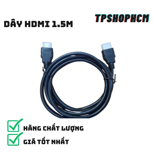 Cáp HDMI 1.5m dây tròn chống nhiễu hình ảnh siêu nét hàng chất lượng giá tốt