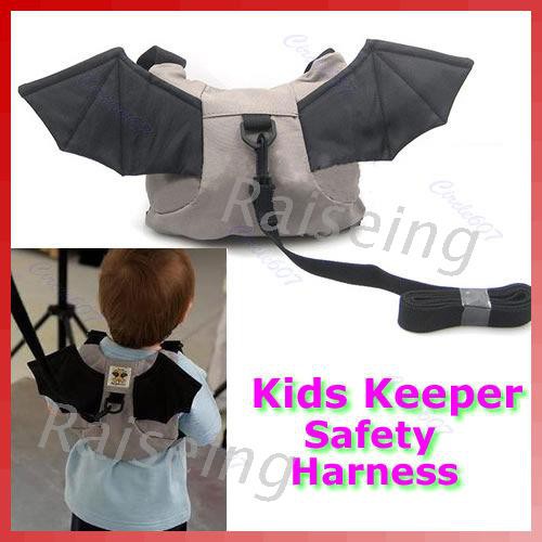 Baby Kid Keeper Toddler Walking Safety Harness Strap Rein Bat Backpack Bag
