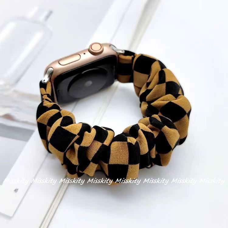 Dây Đeo Thay Thế Bằng Lông Nhung Co Giãn Cho Đồng Hồ Thông Minh Apple Watch Series 7 6 5 4 3 2 SE 41mm 45mm 42mm 40mm 44mm