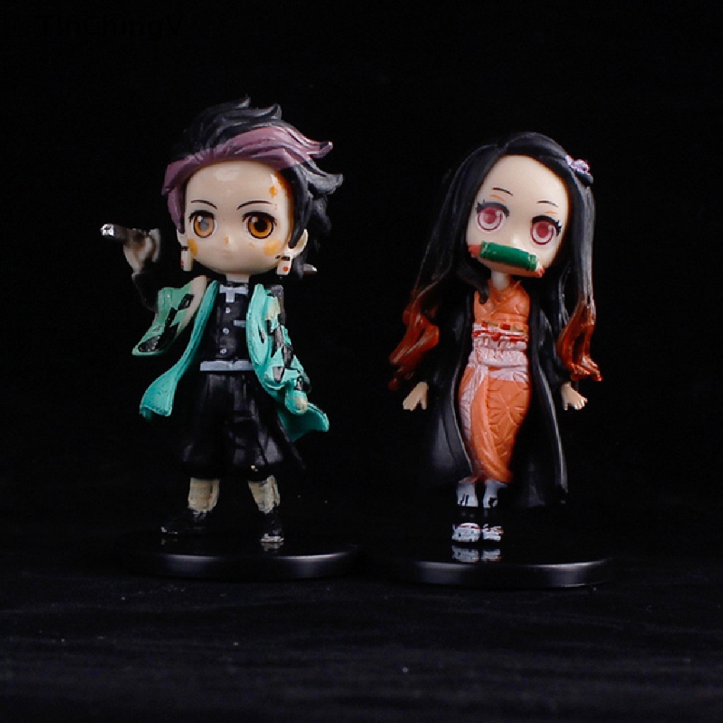 Set 6 Đồ trang trí Nhân Vật Anime Demon Slayer Độc Đáo