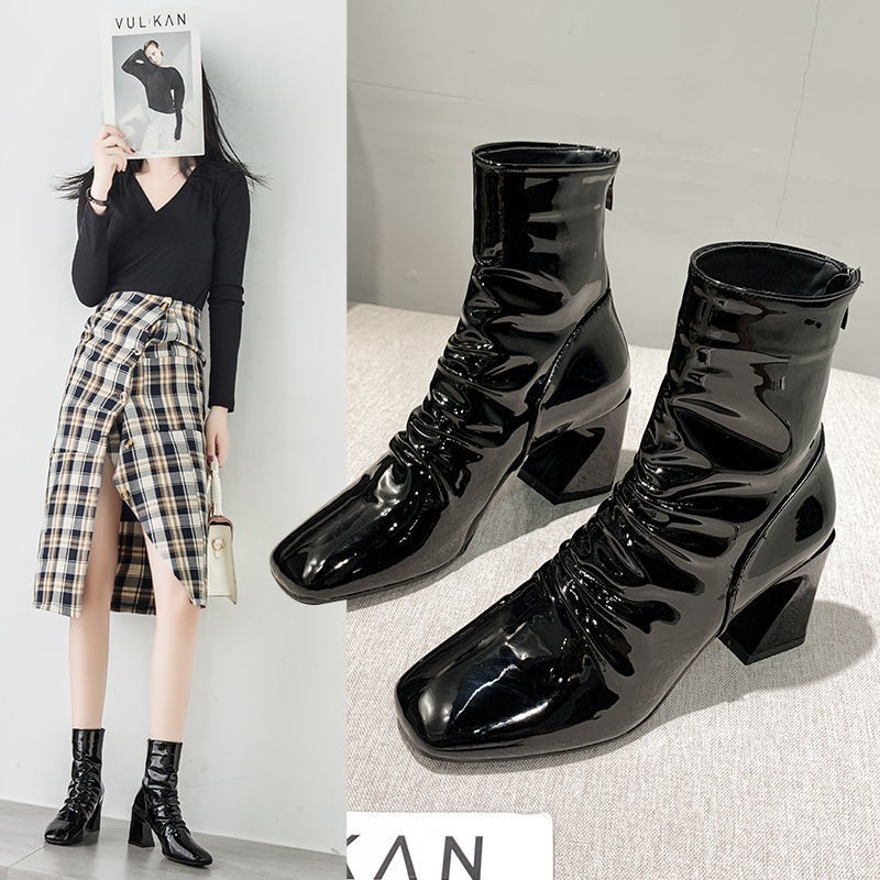 [Mã FASHIONGREEN15 giảm 10% tối đa 30k đơn từ 99k] ] giày boot dáng HQ cao cấp | WebRaoVat - webraovat.net.vn