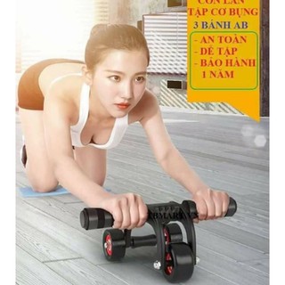 Con lăn tập bụng 4 bánh cao cấp [chính hãng]