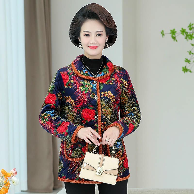 Xả lỗ trái mùa siêu sale áo khoác trung niên cho các bà các mẹ siêu ấm và sang trọng
