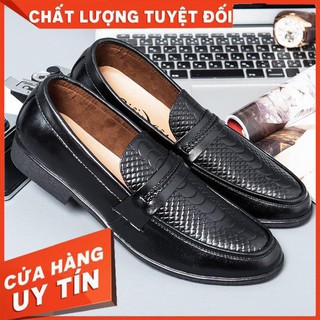 GIÀY LƯỜI NAM- GIÀY LƯỜI DA CÔNG SỞ- DA BÒ THẬT