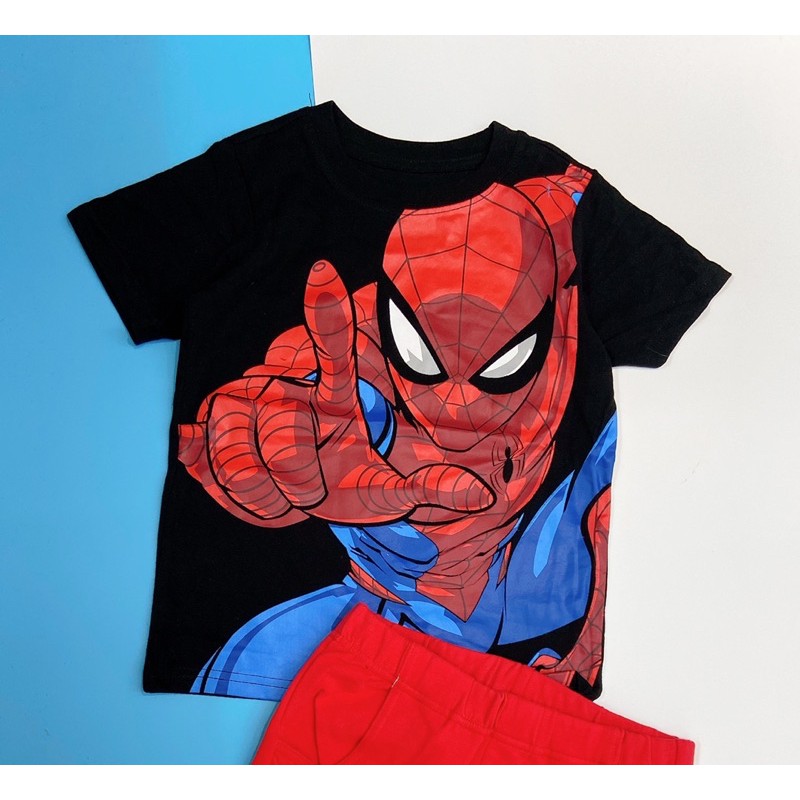 Áo Spiderman  cotton cộc tay hàng xuất hè 2021