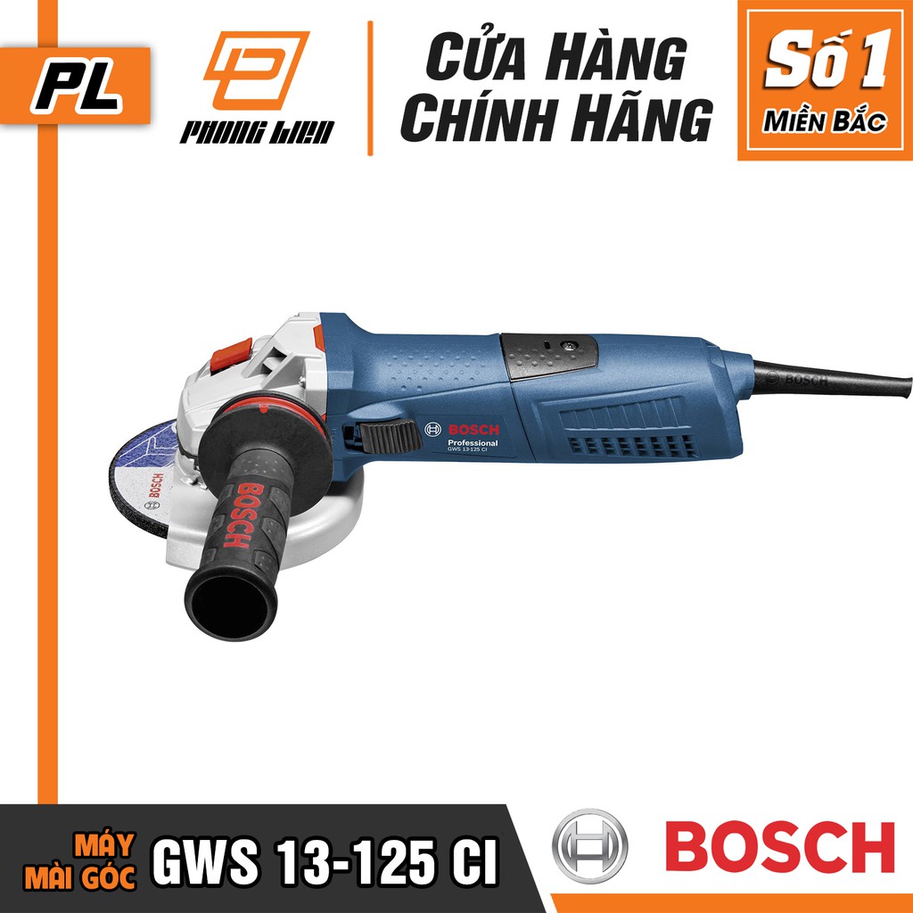 Máy Mài Góc Bosch GWS 13-125 CI (125MM-1300W) - Công Nghệ Giảm Rung - Hàng Chính Hãng