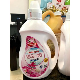 Combo 4 chai nước xả vải Kazoku hương nước hoa 2kg