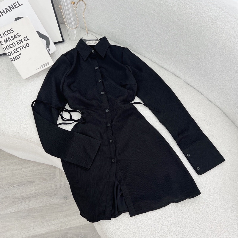 Đầm sơmi hở lưng - Chitchitstore