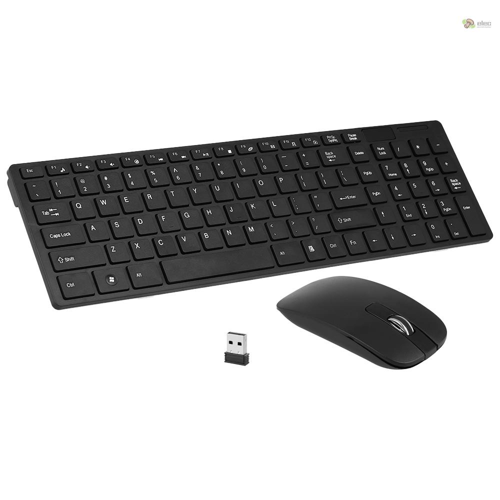 Combo bàn phím và chuột không dây K-06 2.4G màu đen