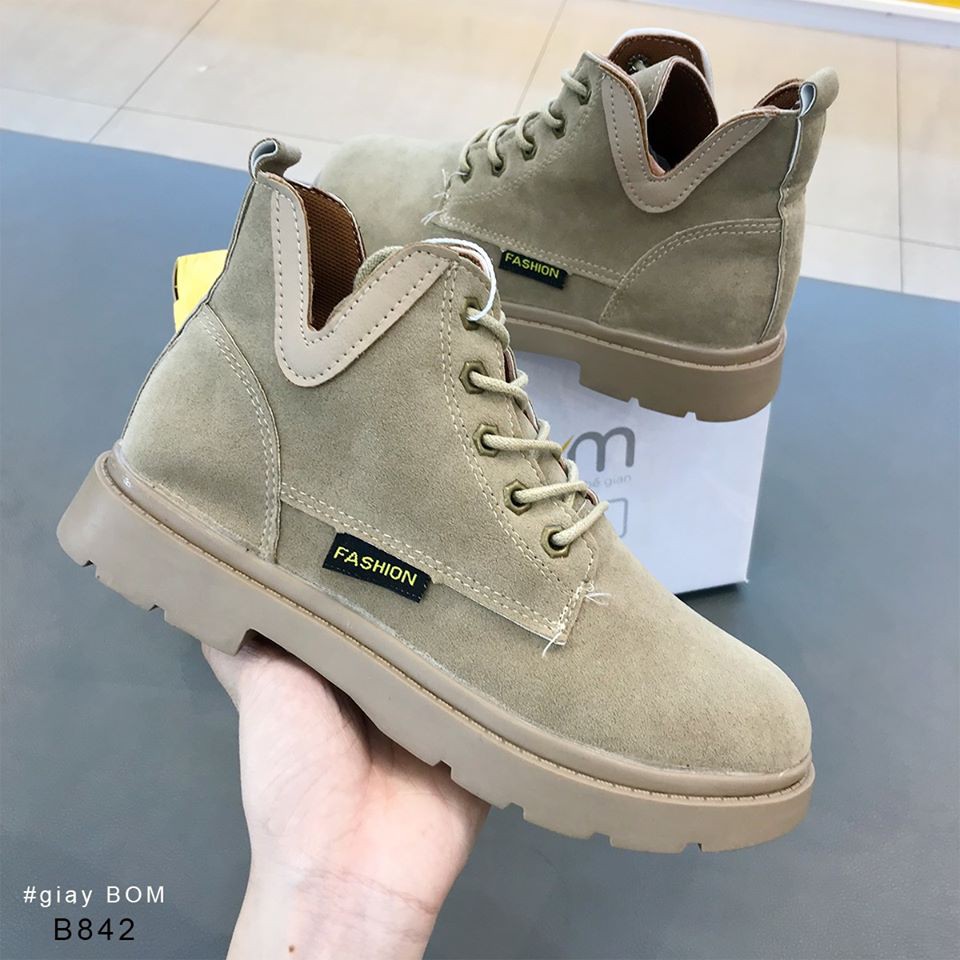 xa kho [ HOT ] Giày Boot Da Lộn Đế Cao 2 cm Thu Đông B842 new HOT . 🌟 2020 . : ₁ < , " ¹ ` ' " 𝄒 .