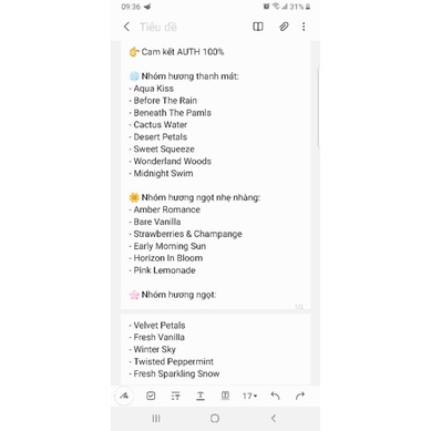 Chiết 1/3 [mua 4 tặng 1] Body Mist Vic 10ml, 30ml