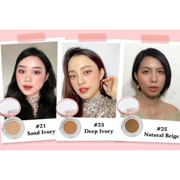 Kem Nền Essance Bền Màu Che Khuyết Điểm Veil Fit Foundation SPF 25 PA++ #25 Sắc Da Tối Màu