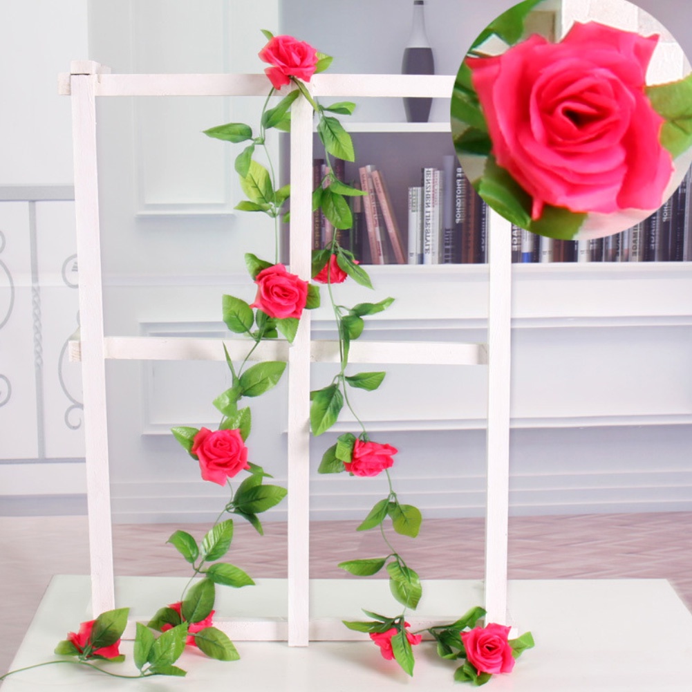 Dây hoa leo chất liệu nhân tạo 2.35m trang trí ống máy điều hòa