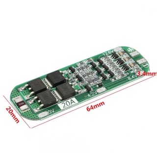 Mạch bảo vệ pin 3s-20A Pcb Bms 12,6V