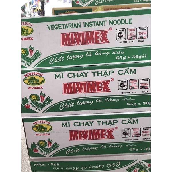 01 gói mì chay thập cẩm Mivimex65g