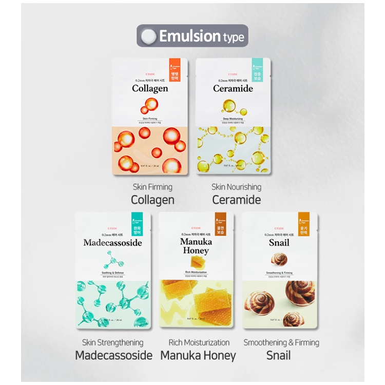 Mặt nạ dưỡng da siêu mỏng 0.2 ETUDE 20ml