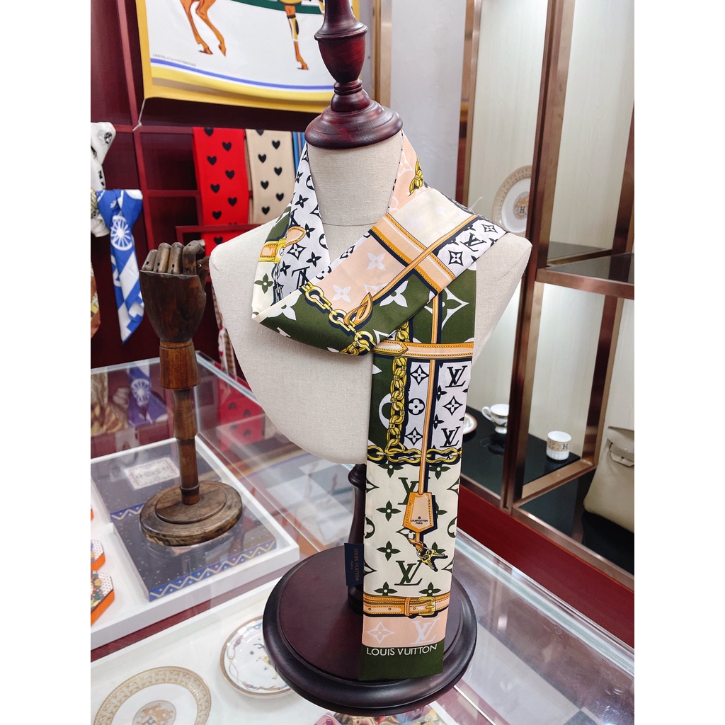 Băng Đô Cài Tóc Ruy Băng Lụa In Họa Tiết Cổ Điển Cho Nữ