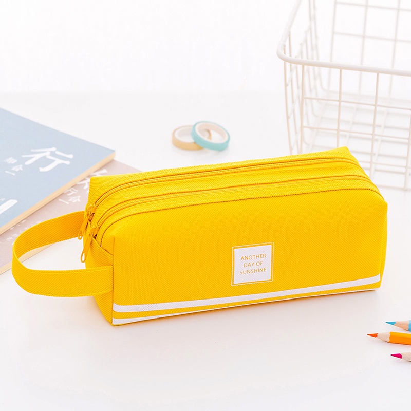 Túi Đựng Bút 2 Ngăn Sức Chứa Lớn Tiện Dụng Cho Học Sinh/ Văn Phòng