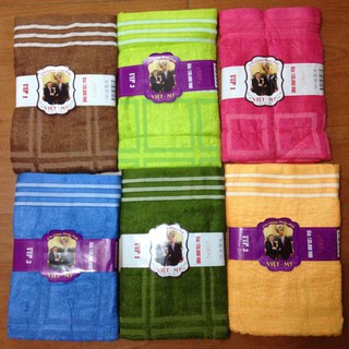 Khăn mặt sợi tre kẻ vuông