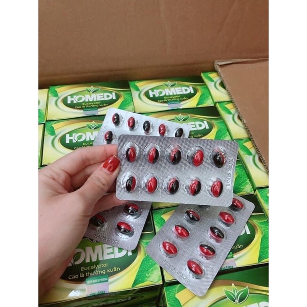 Homedi hộp 100 viên hỗ trợ giảm ho giảm đờm,giảm đau rát họng …