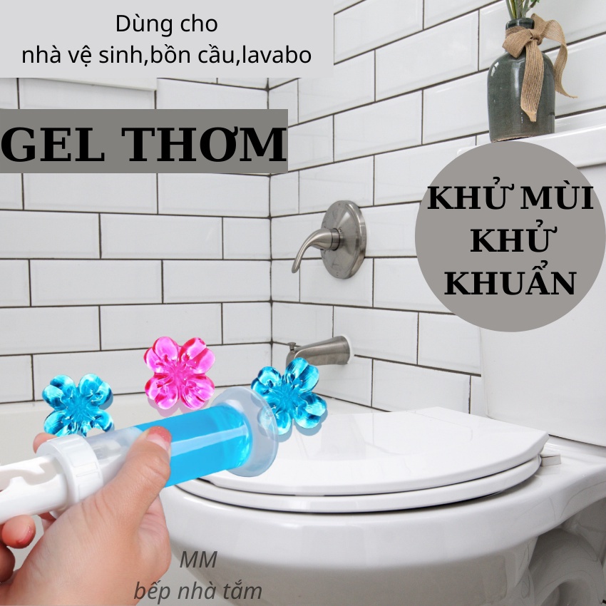 Gel Khử Mùi Bồn Cầu Sáp Thơm Khử Mùi Làm Thơm Bồn Cầu Lavabo Hình Bông Hoa 6 Mùi Hương - shop tongkhohuyhoang168