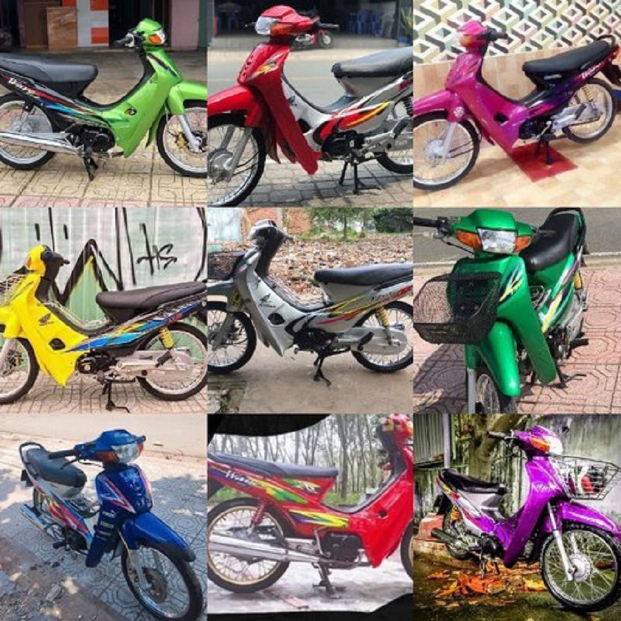 Dàn áo dành cho Honda Wave nhỏ loại 1 màu Đỏ Đô 2000