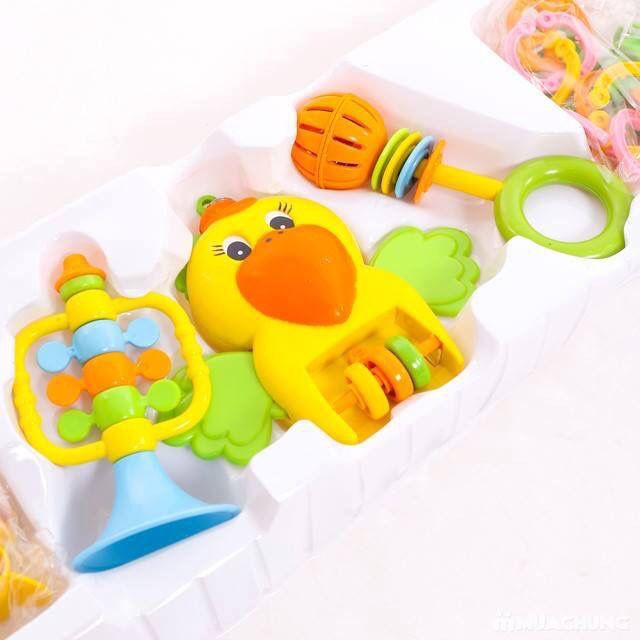 Kệ chữ A treo đồ chơi cho bé kèm xúc xắc và con vẹt phát nhạc, cho cả bé trai và bé gái trên 1 tháng tuổi