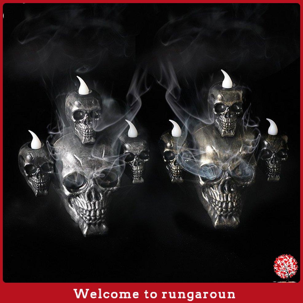 [9201]Halloween Smoke Horror Skull Head Lamp Pumpkin Lamp Decoration Props