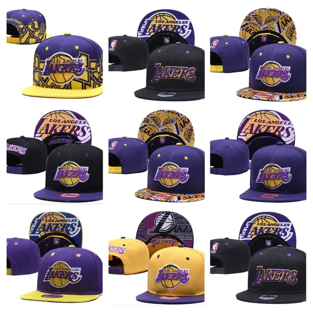 Mũ Snap Back Bóng rổ Lakers