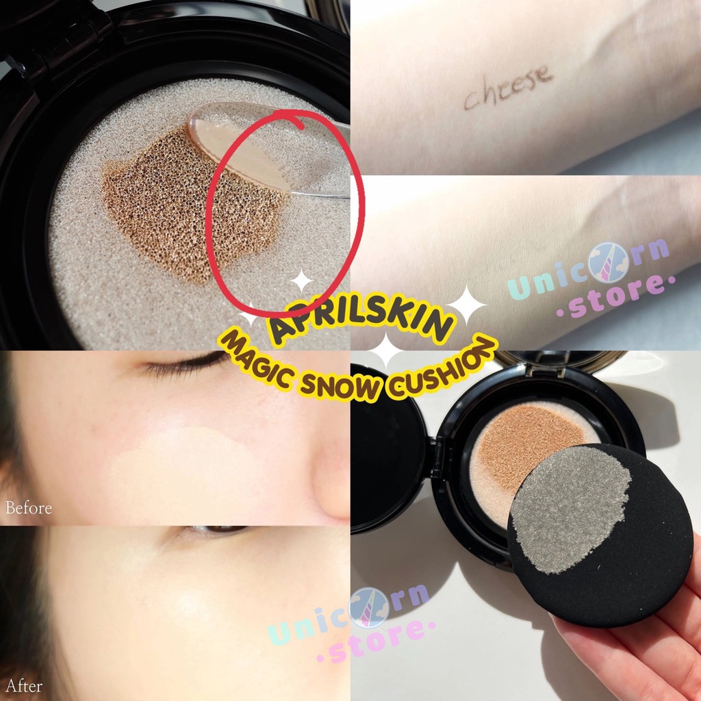 Phấn Nước April Skin Magic Snow Cushion Galaxy Triple Cover Edition SPF50+ PA+++ 15g