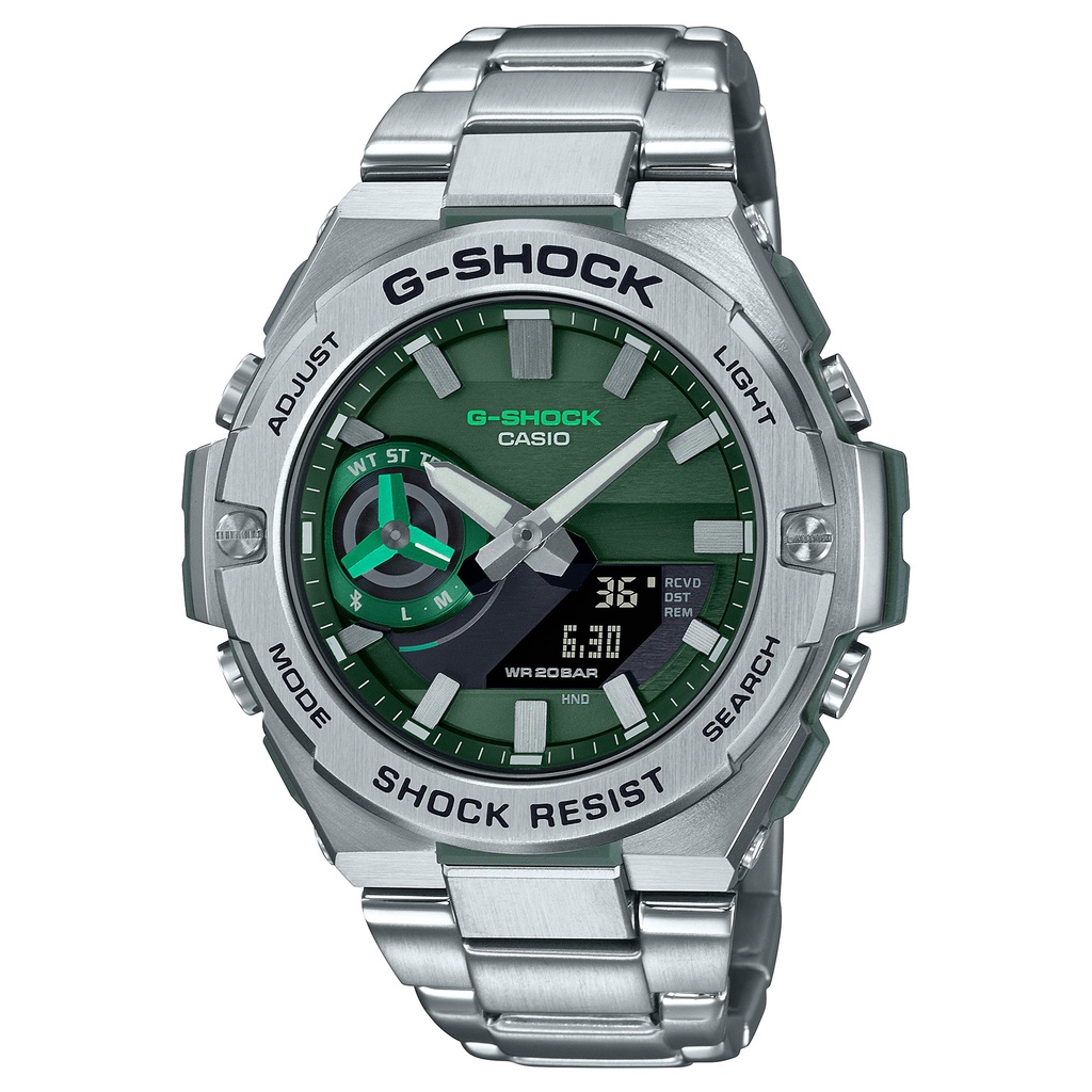 Đồng Hồ Casio Nam Dây Thép Không Ghỉ GSHOCK GST-B500AD-3ADR Chính Hãng