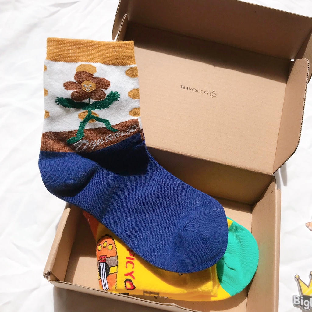 Tất cao cổ Unisex hình Nhật Bản  xịn sò - ảnh thật Trangsocks