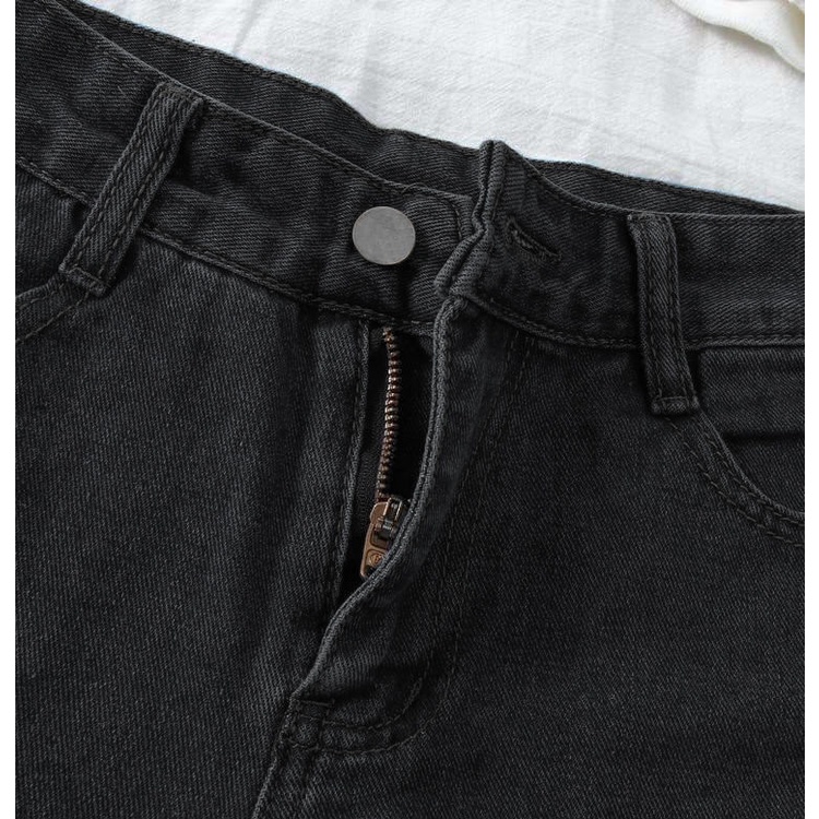 Quần Short Jean Nữ Lưng Cao Ống Rộng Dễ Phối Đồ