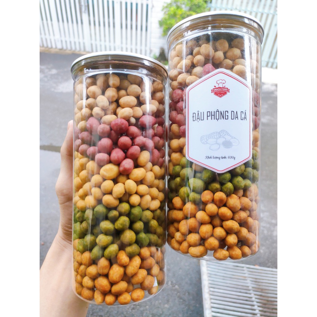 Đậu phộng da cá MIX 5 vị, hủ pet 600gr, giòn ngon, VSATTP, Đồ ăn vặt Snack Food | BigBuy360 - bigbuy360.vn