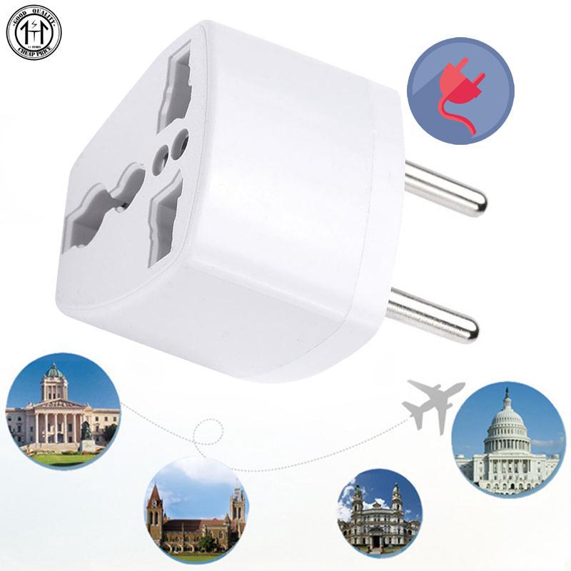 Plug Adapter Converters Socket EU Plug TraveL Supplies Universal General White