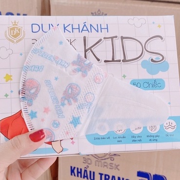 Hộp 50 khẩu trang 3D Monji trắng