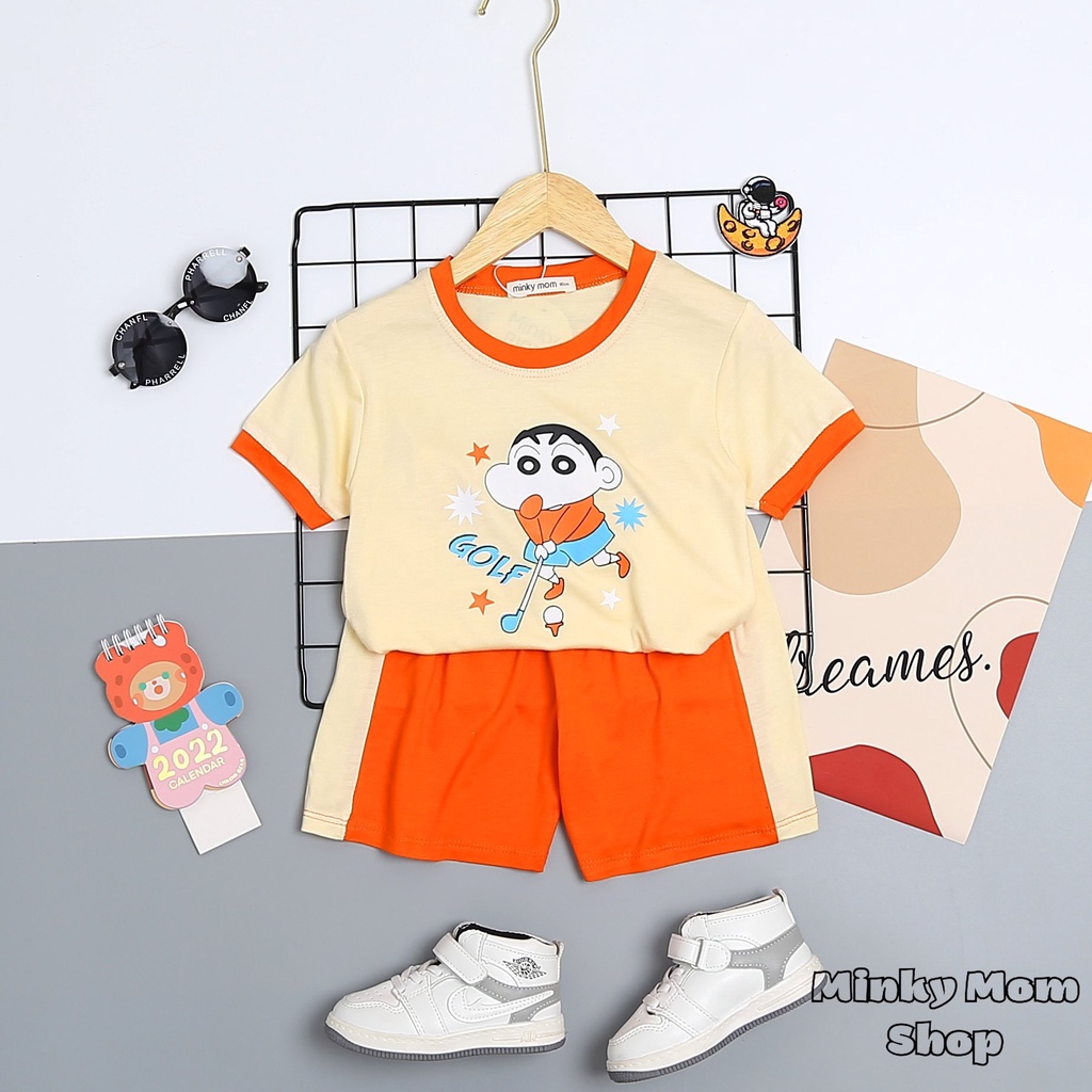 ✨Size(9-32Kg)✨FREE SHIPBộ MinKy Mom Thun Lạnh Dể Thương Cho Bé Gái Bé Trai, Đủ Màu