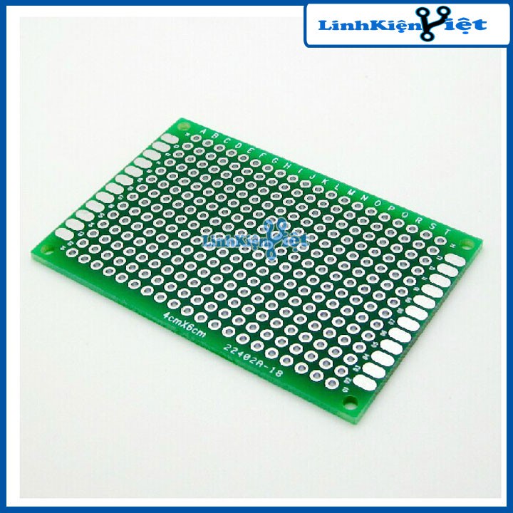 PCB Đục Lỗ Hai Mặt Loại 4X6CM 1.6MM