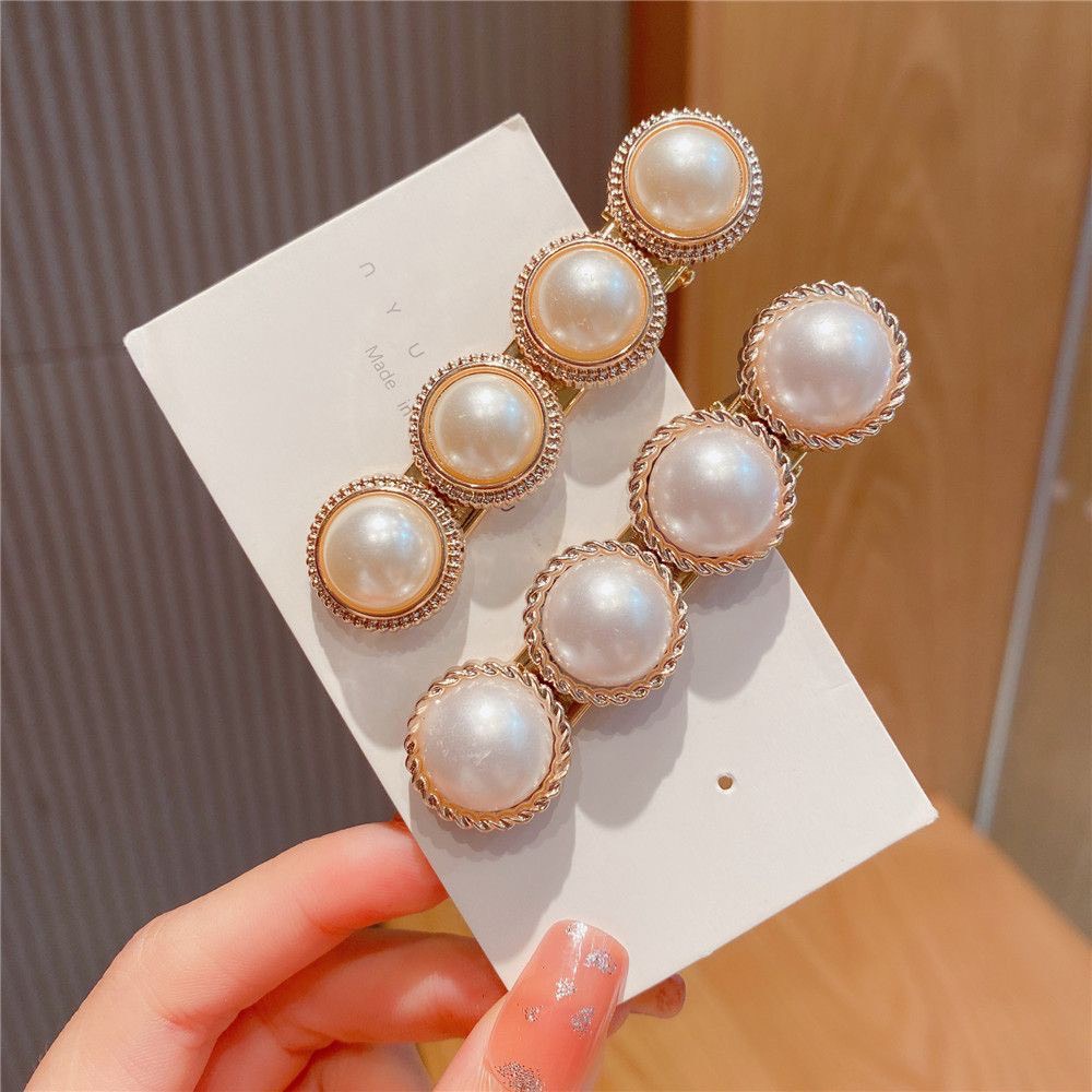 Kẹp tóc hình hoa đính ngọc trai giả thời trang cho nữ,KẸP TÓC NGỌC TRAI NỮ HÀN QUỐC