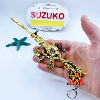Mô hình M416 pubg kim loại lắp ráp đồ chơi mini Dragon Gold dài 21cm tặng kèm kệ đỡ trưng bày