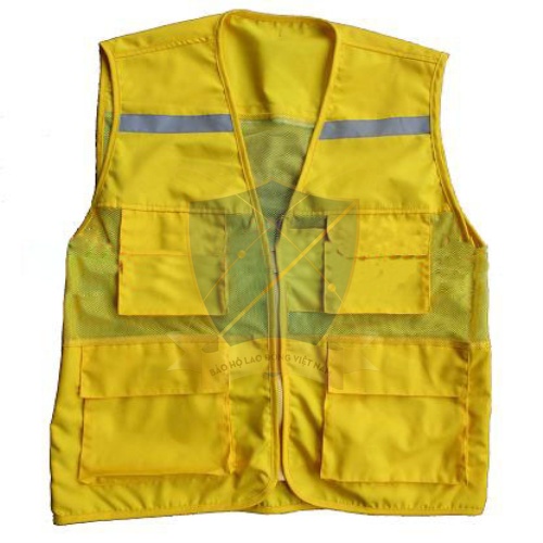 Áo gile bảo hộ 4 túi hộp các màu phản quang