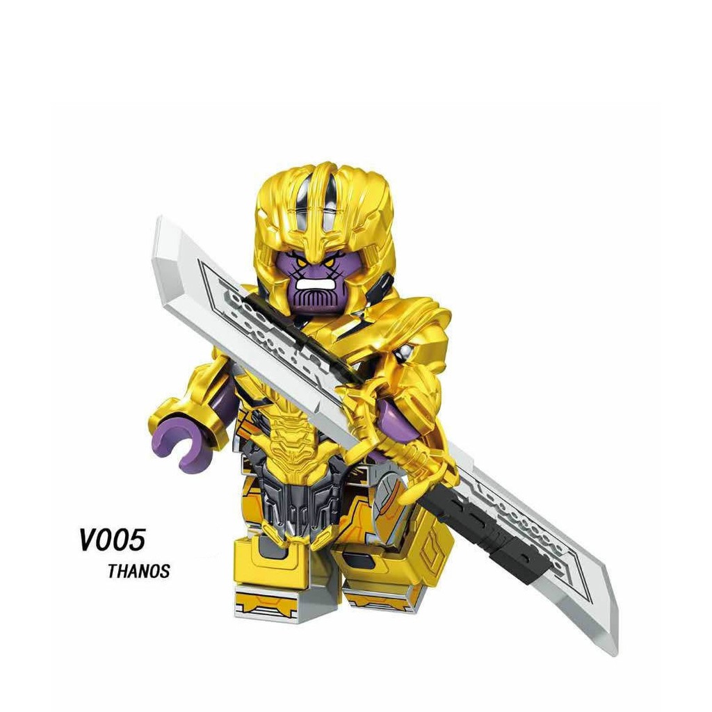 Xếp Hình Minifigures Thanos, Iron Man, Thor - Đồ Chơi Lắp Ráp non-lego Logo V001-V005 [C9]