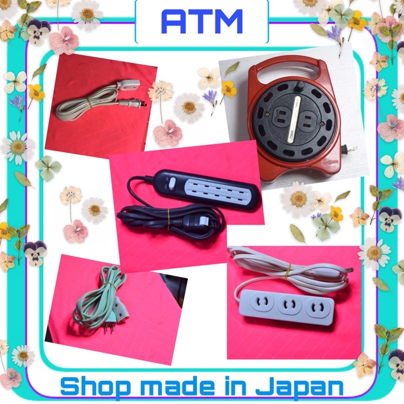 Ổ cắm điện JAPAN, dây 1m, 2m, 3m, 5m dây mềm chuẩn JIS JAPAN |Shop ATM|