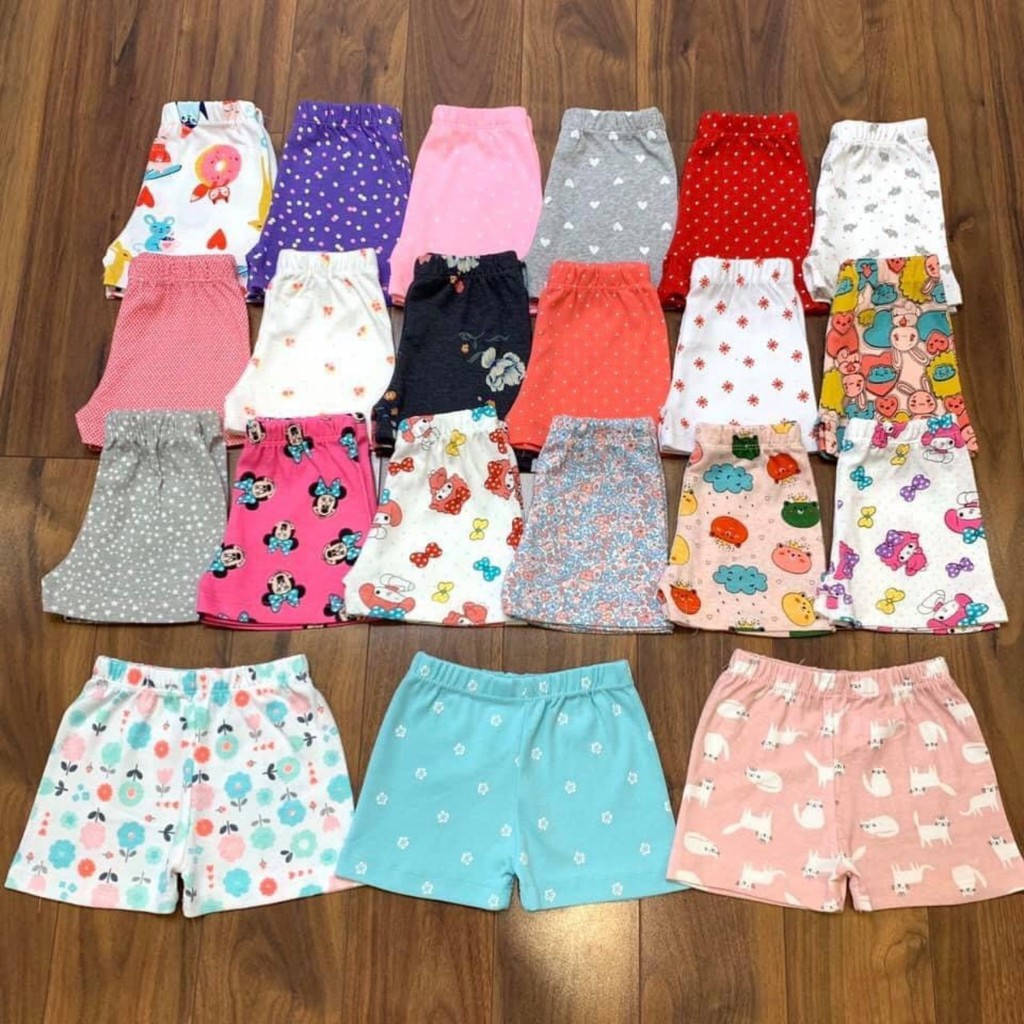 Quần đùi cho bé, quần đùi cotton mềm mát bé trai bé gái 8-20kg