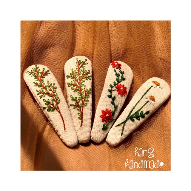 Kẹp tóc thêu tay