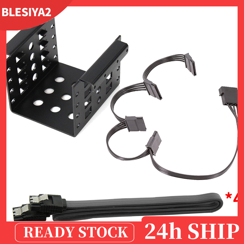 (Hàng Mới Về) Khay Đựng Ổ Cứng Ssd Hdd 4-bay 2.5 Inch Sang 3.5 Inch | BigBuy360 - bigbuy360.vn