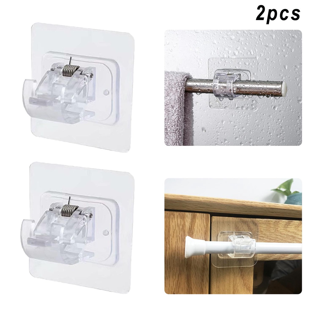 SUYO Set 2 Móc Treo Rèm Cửa Tự Dính Không Cần Đục Lỗ