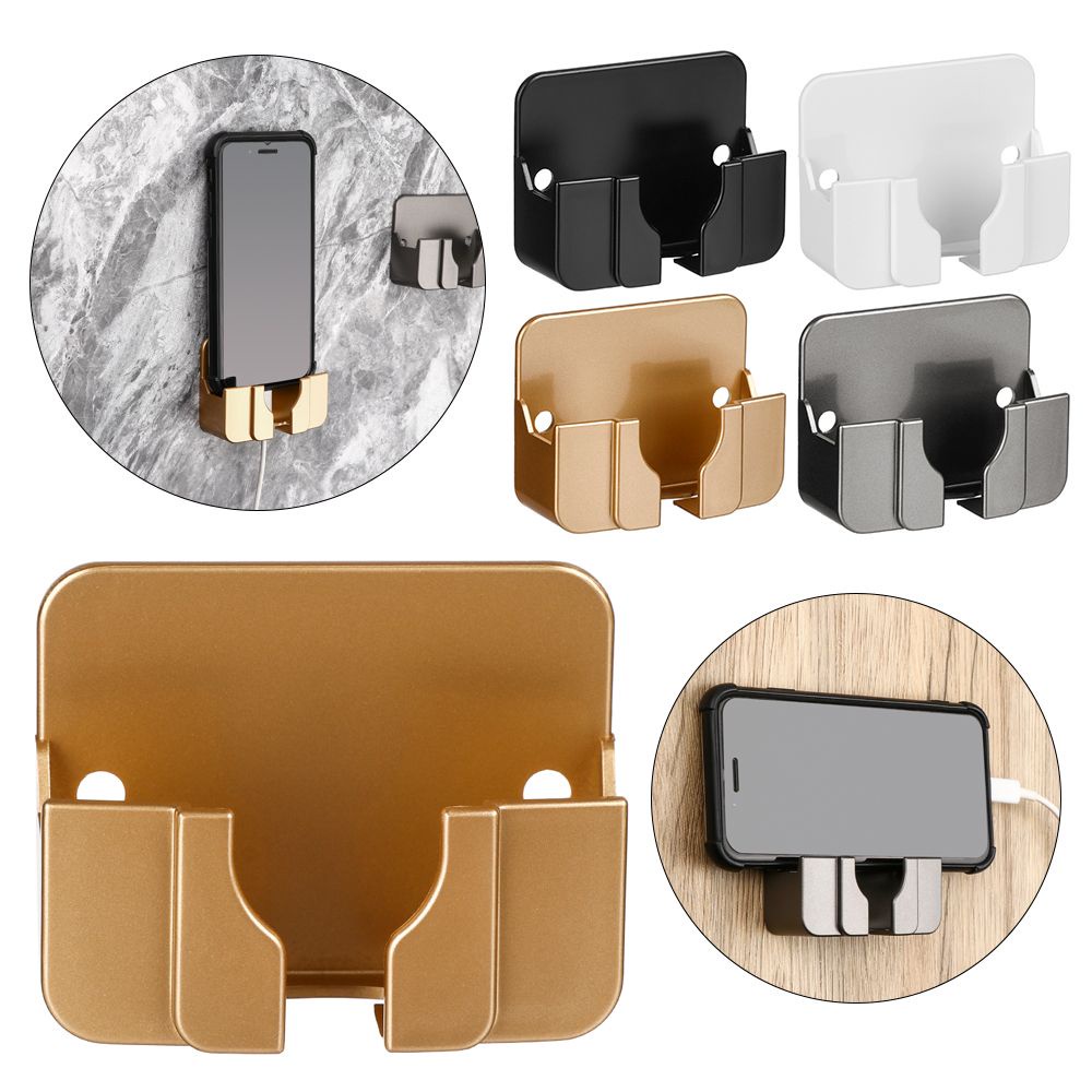 Giá đỡ tự dính gắn tường đựng đồ dùng điện thoại đa năng nhiều màu tùy chọn