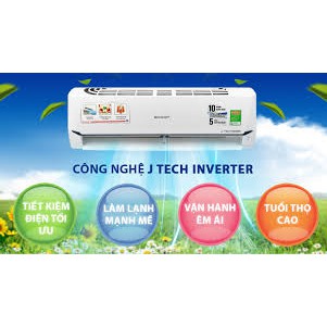 CHÍNH HÃNG- Máy lạnh Sharp Inverter 1 HP AH-X9XEW Mẫu 2020 ( Ưu đãi hấp dẫn)