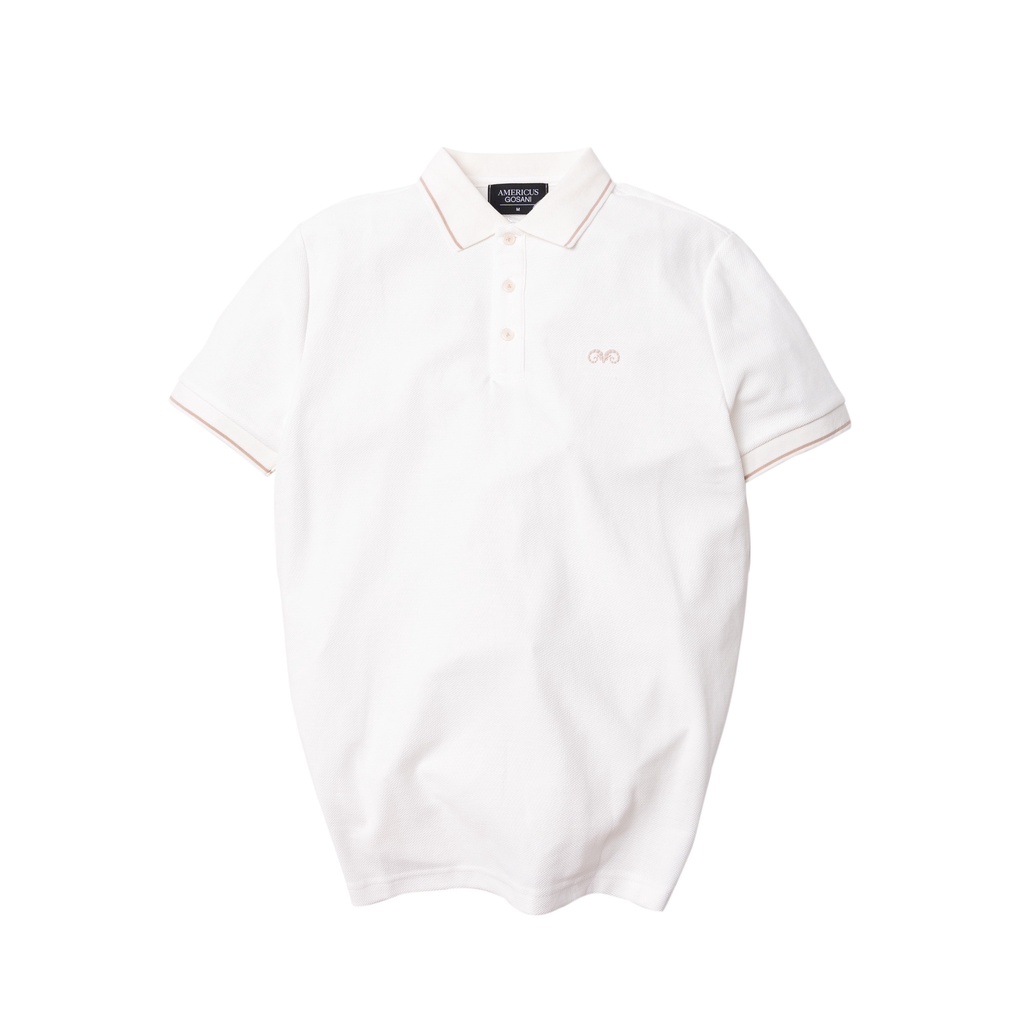 A/G Áo Polo Nam Cổ Bẻ Logo Bạch Dương Nổi Bật Phom Slimfit, Chất Liệu Cotton Thoáng Mát Không Nhăn